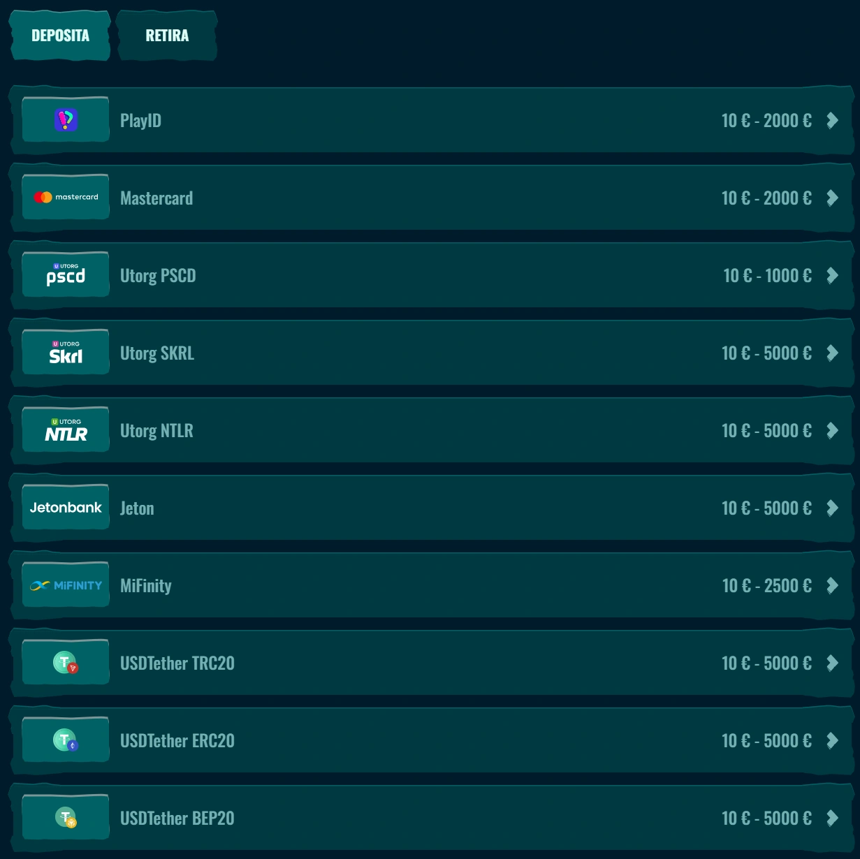 Bancario del Casino en Spinanga