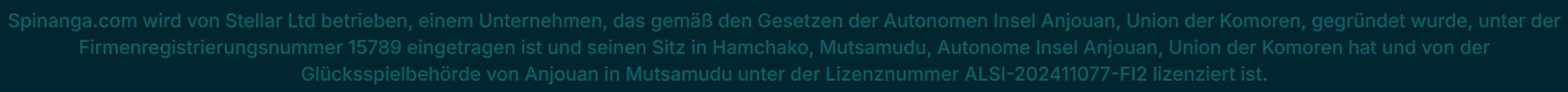 Lizenzen und Sicherheit des Spinanga Casinos