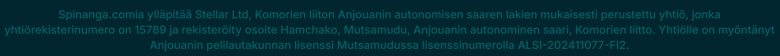 Spinanga Casinon Lisensointi ja Turvallisuus