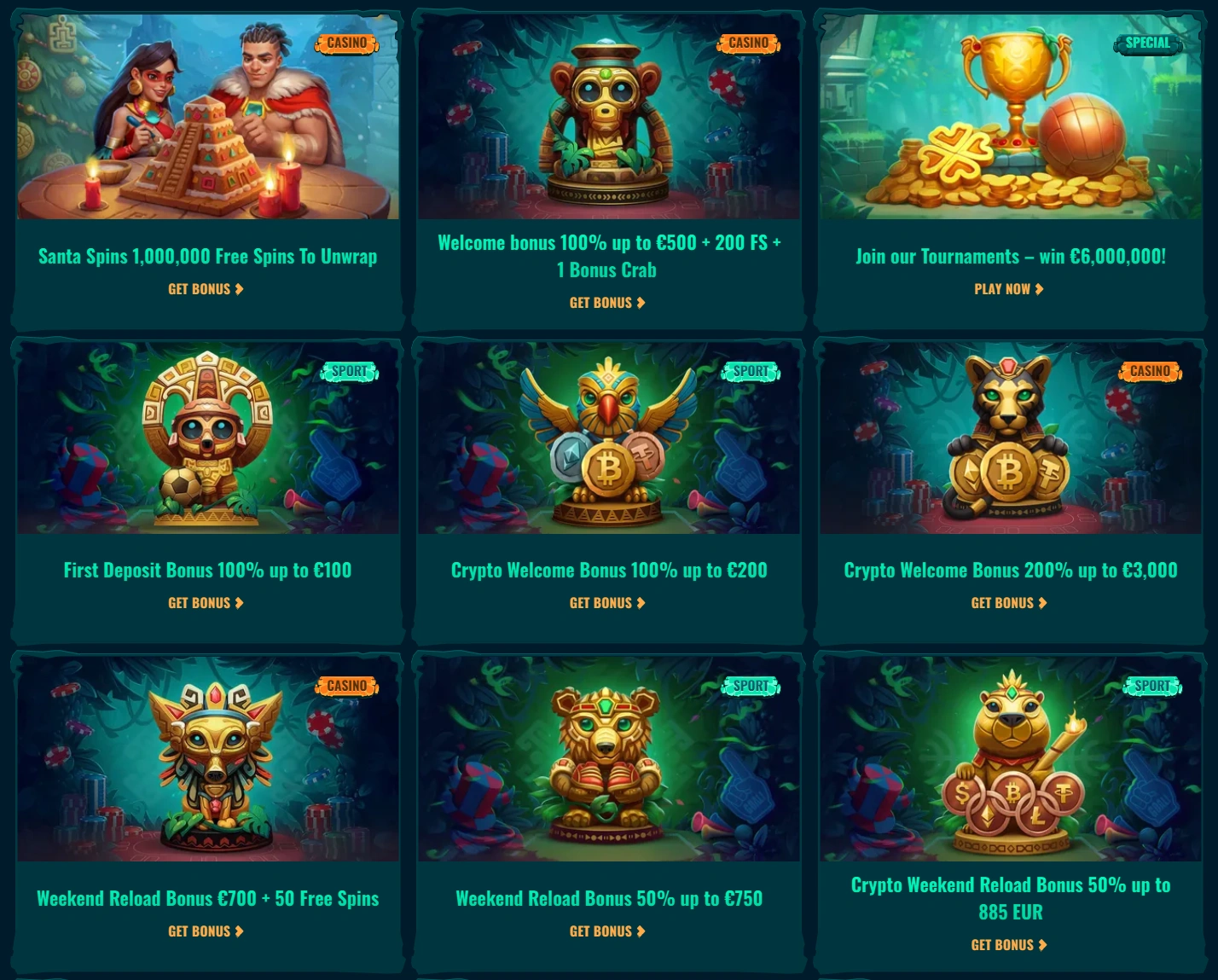 Bonuses & Promotions at Spinanga Casino