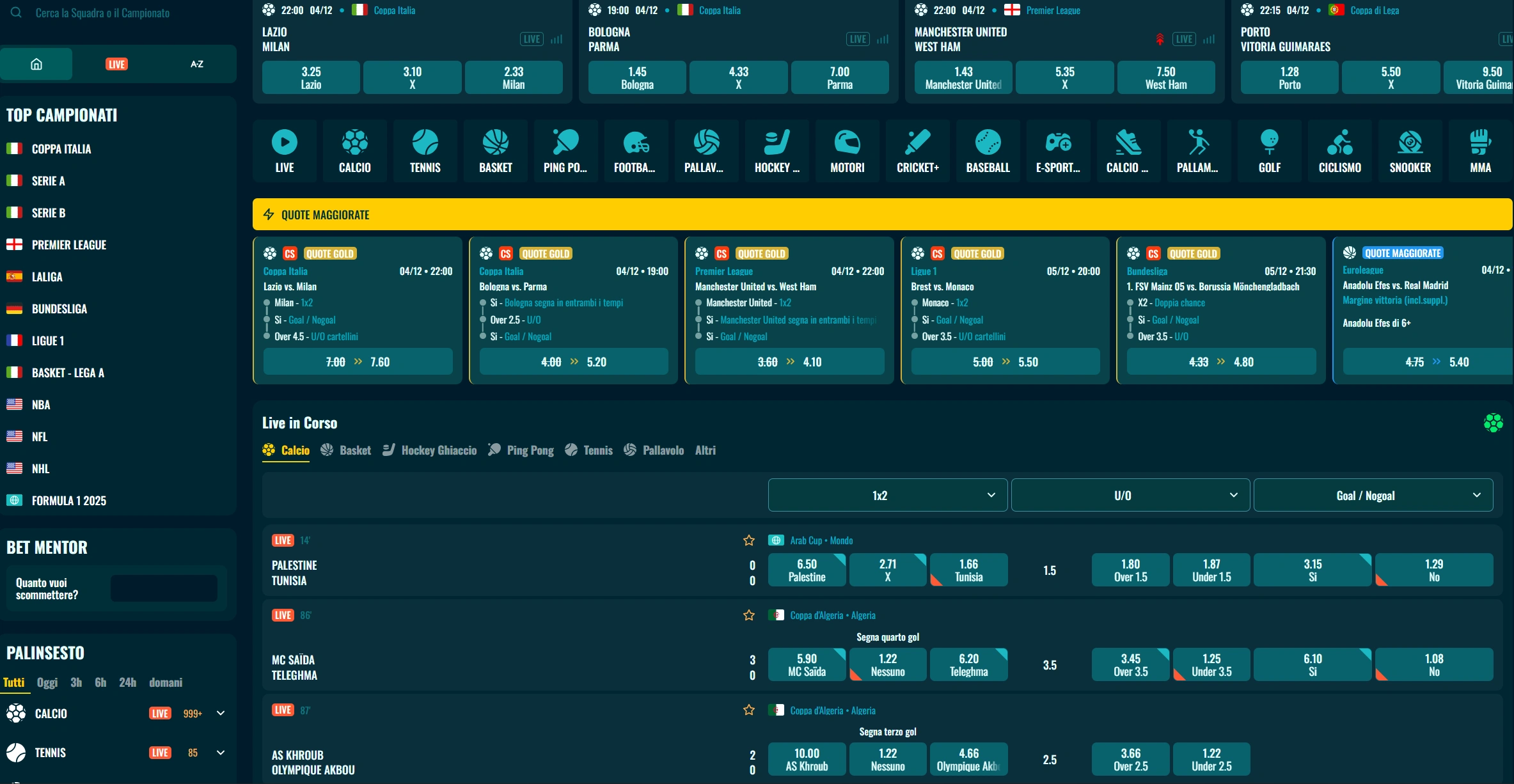 Scommesse Sportive presso Spinanga