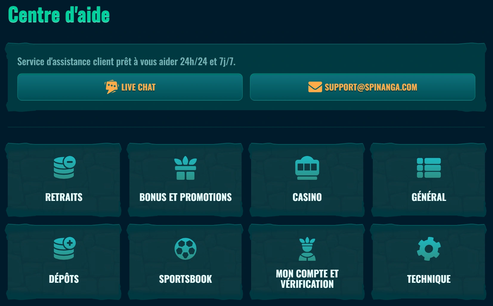 Service Client Spinanga