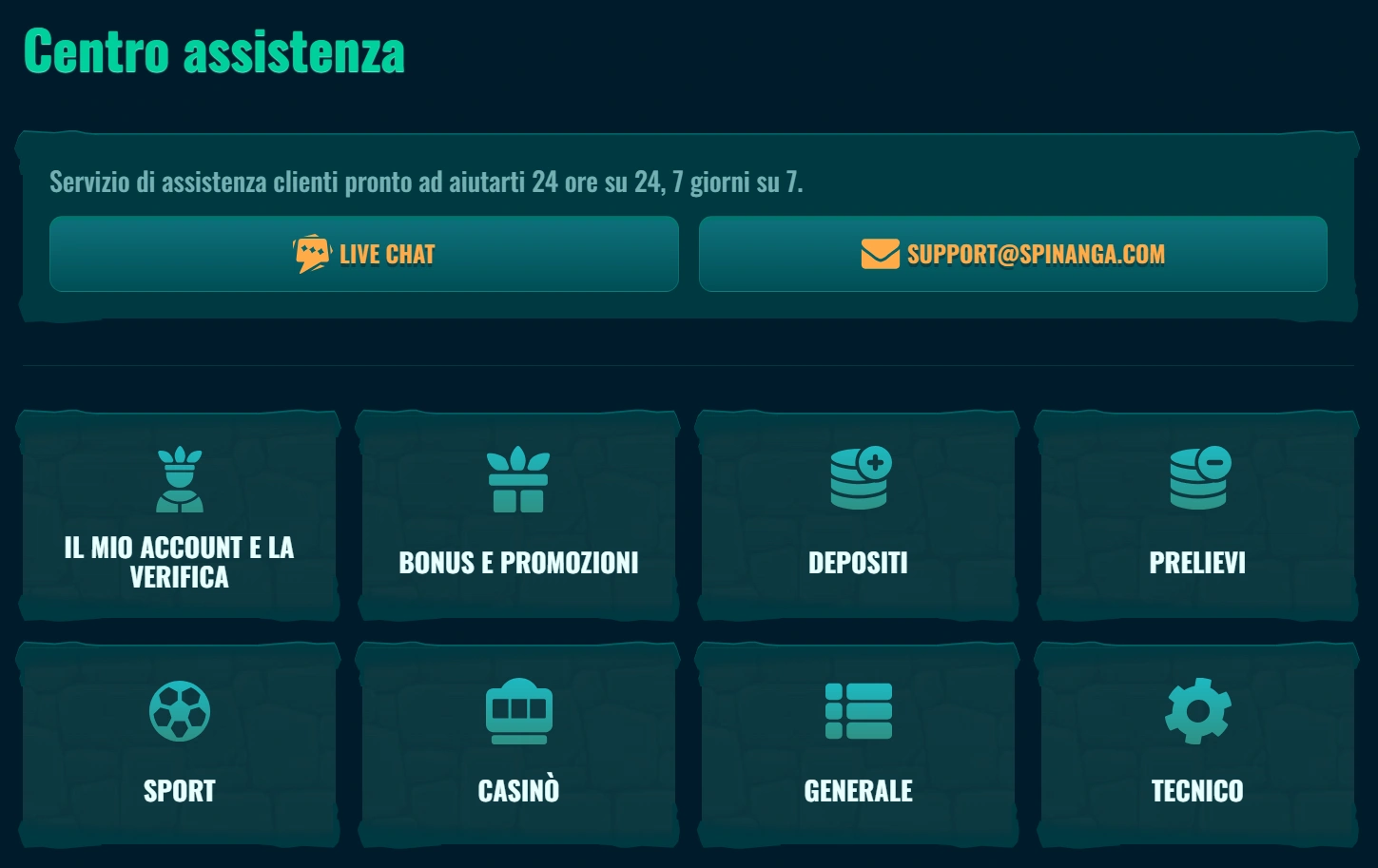 Servizio Clienti di Spinanga