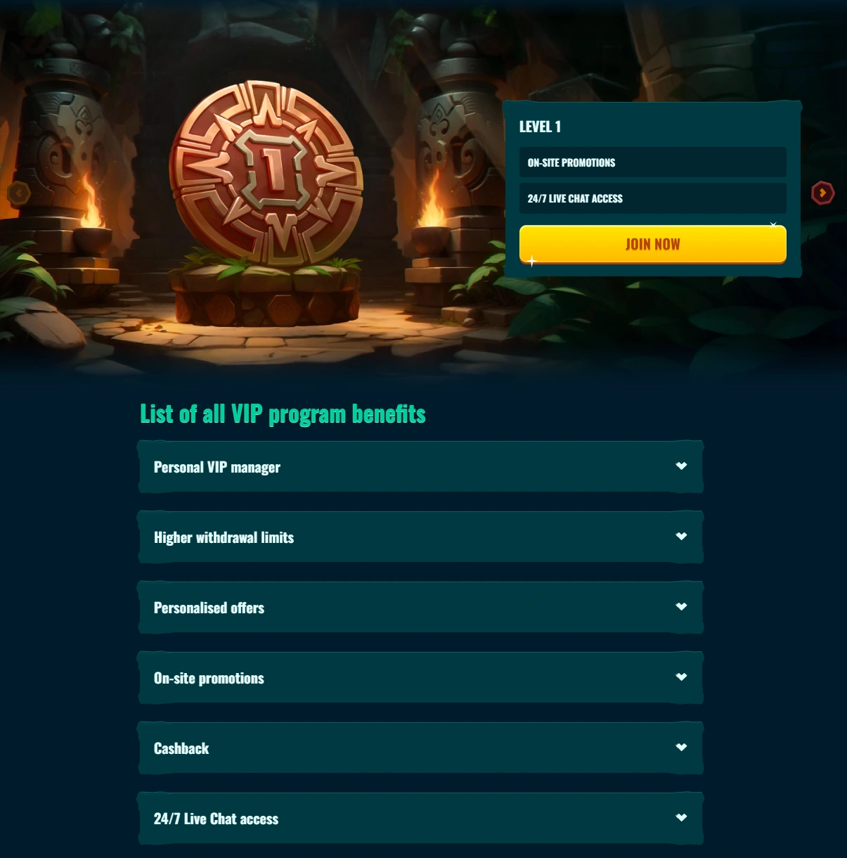 VIP Status at Spinanga Casino